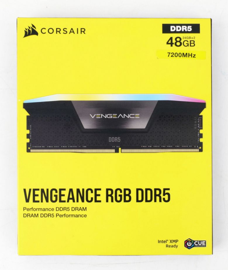 메모리는 커세어 VENGEANCE DDR5 7200MHz CL36 48GB (24GB x2)로 강력한 성능을 지닌 DDR5 메모리다.