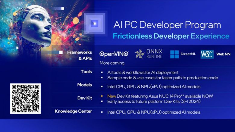 인텔은 AI PC 가속화 프로그램의 일환으로 AI PC 개발자 프로그램을 신설했다.