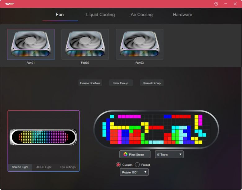 매트릭스 스크린으로 픽셀 디스플레이에 원하는 효과 적용 가능
