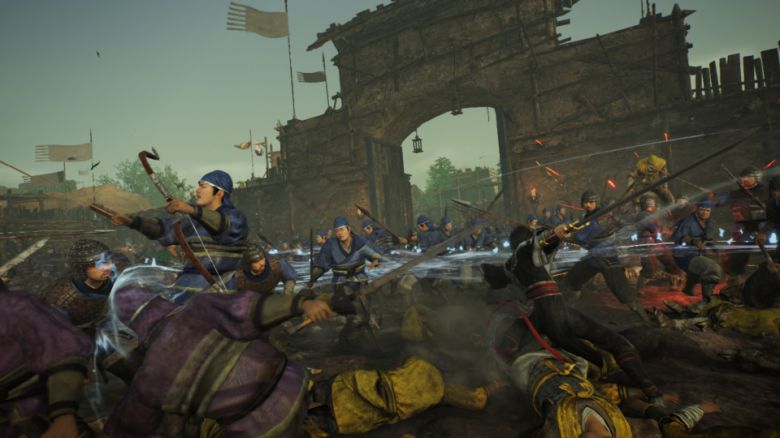 수많은 적이 등장해 실제 전장을 방불케 하는 느낌을 준다.