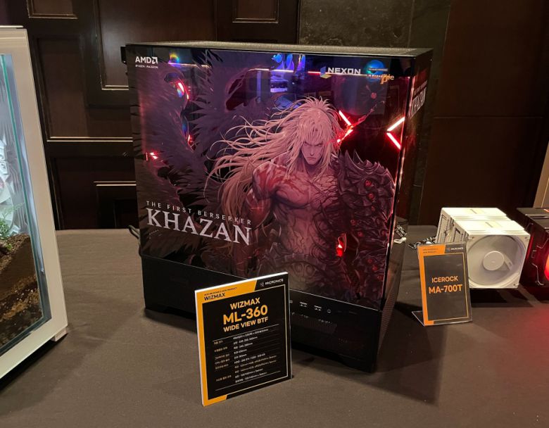 신작 게임 '퍼스트 버서커: 카잔' 일러스트 적용된 '위즈맥스 ML-360 WIDE VIEW BTF'