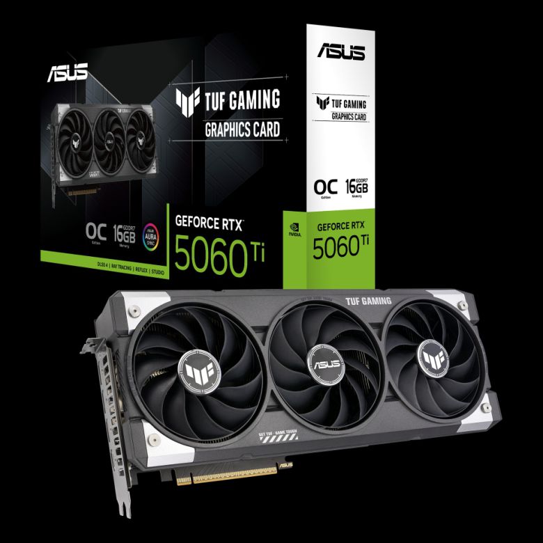 ASUS TUF Gaming 지포스 RTX 5060 Ti 시리즈. (이미지 출처 : 에이수스 제공)