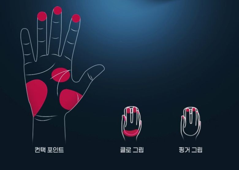 측면 곡률이나 버튼 홈 등 세밀한 디테일을 살려 마우스와 손가락이 더욱 밀착될 수 있게 됐다.