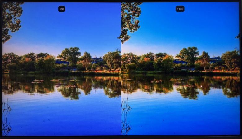 PBP나 PIP 기능을 사용해 컬러 모드를 비교할 수도 있다.