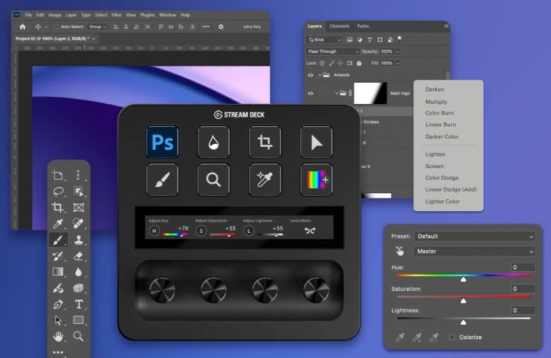 어도비 포토샵 작업 모습.  사진=디지털포스트
