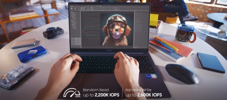 랜덤 읽기 및 쓰기가 각각 최대 2,200K/2,600 IOPS에 달하는 만큼 생성형 AI의 성능을 극대화할 수 있다.