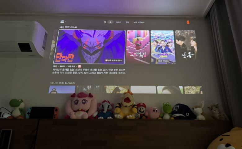 필요에 따라 천장이 아닌 벽면에 사용할 수도 있다.