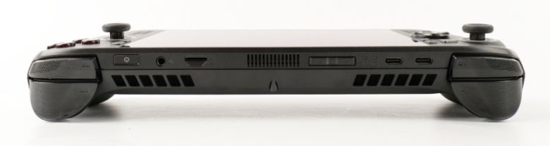 입출력단자로는 USB4 Type-C(DP 2.1/PD 3.0 지원, 썬더볼트 4 호환) x1, USB 3.2 Gen2 Type-C(DP 2.1/PD 3.0 지원) x1, UHS-II microSD 카드 리더기(SD, SDXC 및 SDHC 지원, UHS-I 사용 시 DDR200 모드 지원) x1, 3.5mm 콤보 오디오 잭, 전원 버튼(지문인식 센서)이 있다.