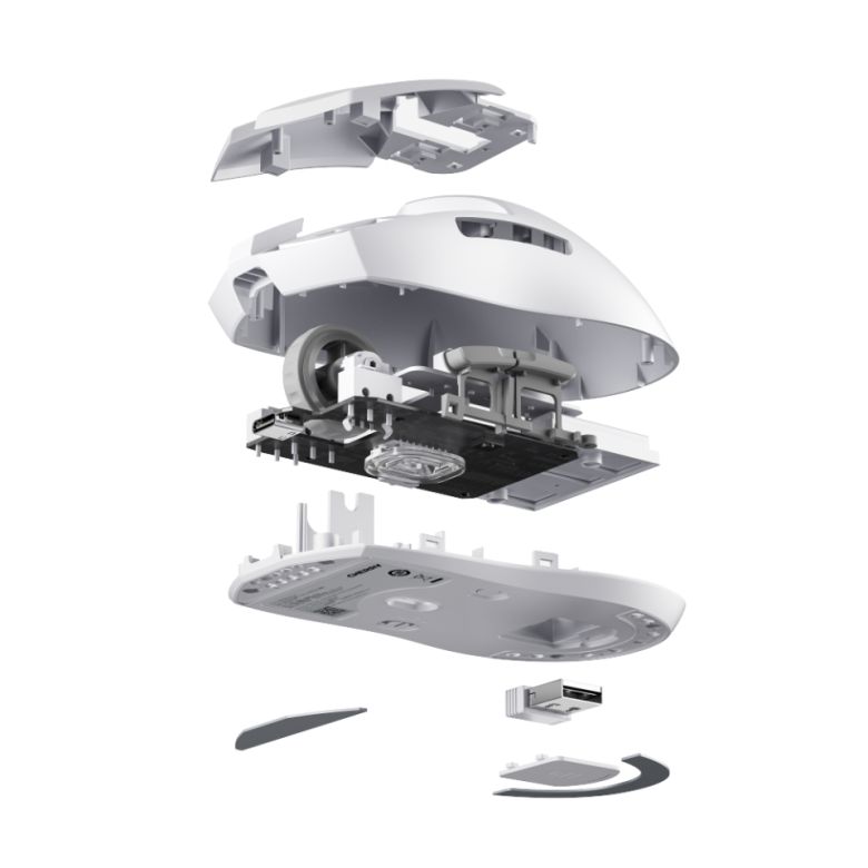 전문적인 튜닝을 거친 Pixart PAW 3395 플래그십 센서와 무선 8000Hz 폴링레이트를 지원한다.