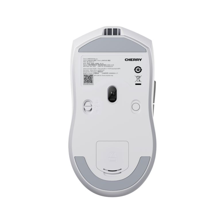 하단에 모드 조작 버튼과 USB 리시버를 보관할 수 있는 공간이 있다.