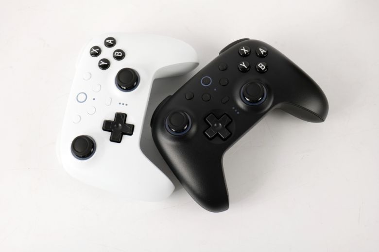 이 게임패드는 닌텐도 스위치 및 스위치 2에 특화된 레이아웃을 특징으로 한다.