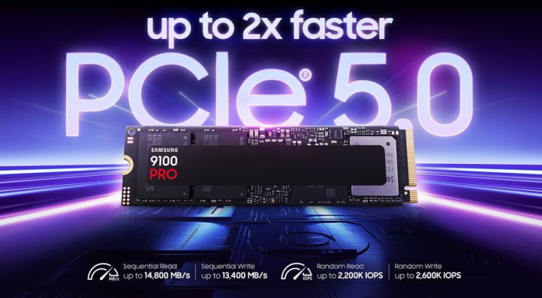 PCIe 5.0 NVMe SSD는 초고속으로 작동한다.