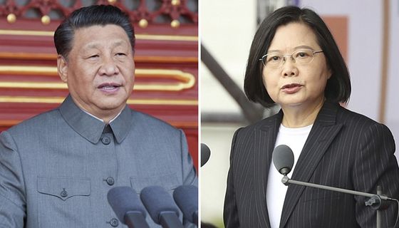 시진핑 중국 국가 주석(왼쪽), 차이잉원 대만 총통. 〈사진=신화 연합뉴스·AP 연합뉴스〉