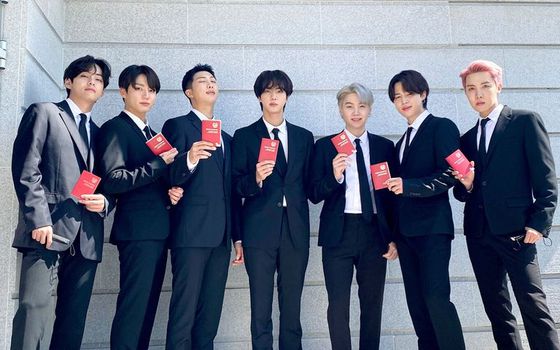 그룹 방탄소년단.