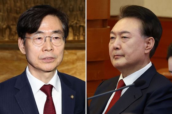 조경태 국민의힘 의원(왼쪽), 윤석열 전 대통령. 〈사진=연합뉴스〉