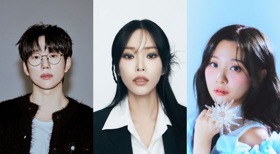 가수 십센치 권정열, 헤이즈, 볼빨간사춘기 안지영. JTBC 제공.