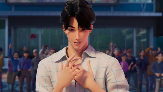 넷플릭스 '케이팝 데몬 헌터스'에서 안효섭이 목소리 연기한 진우. 넷플릭스 제공.