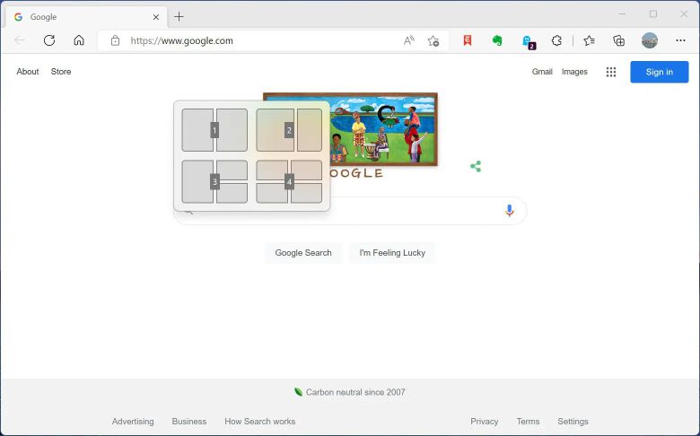 스냅 레이아웃 ⓒ IDG