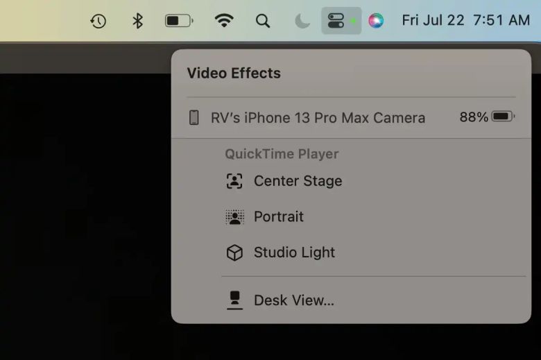 ⓒ  ‘동영상 효과’ 버튼 예시. 출처: Foundry