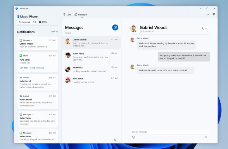 iOS에 대해 제공하는 기능은 많지 않다. ⓒ Microsoft