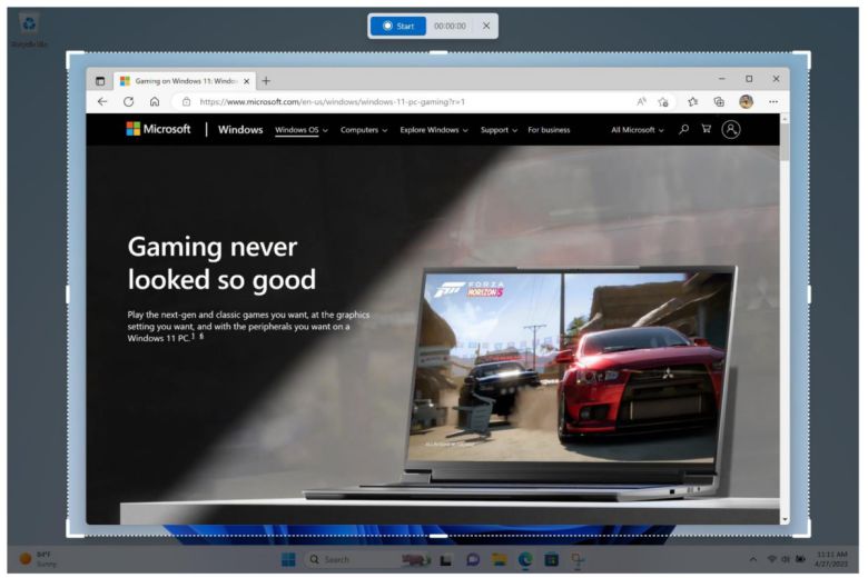 윈도우 화면을 캡처하는 방법은 다양하지만, 가장 간편한 수단은 캡처 도구다. ⓒ Microsoft