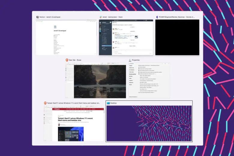 익스플로러 패처의 '간단한 창 전환기'는 사용자 정의가 가능하다. ⓒJared Newman / Foundry