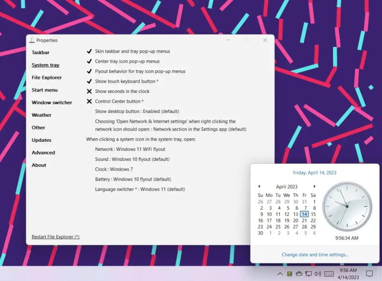 윈도우 7의 시계를 더 선호하는가? 여기서 바꿀 수 있다. ⓒJared Newman / Foundry