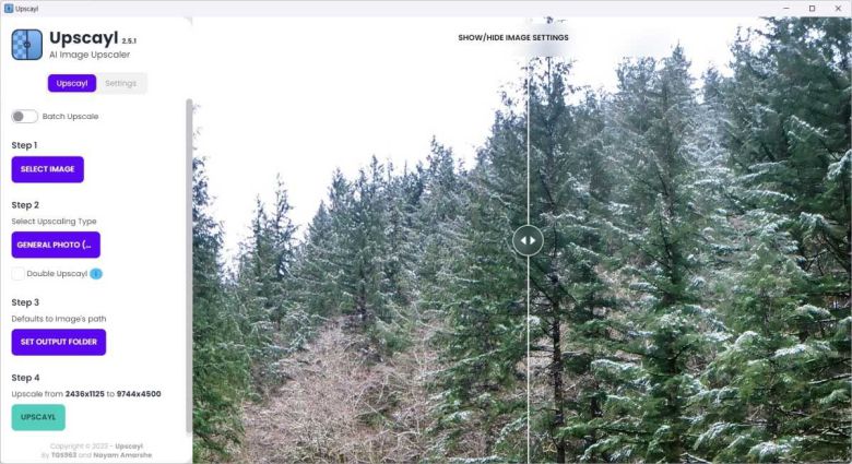 업스케일(Upscayl) ⓒ Foundry