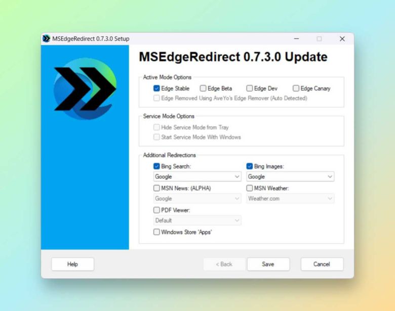 MS 엣지 리다이렉트(MS Edge Redirect) ⓒ Foundry