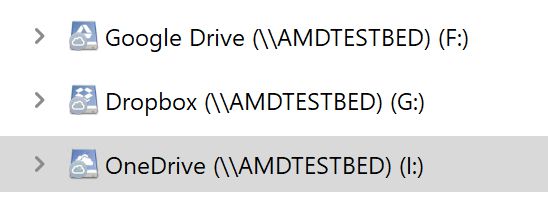 윈도우 탐색기에 마운팅된 마운틴 덕 서비스가 가상 드라이브로 표시된다. ⓒ PCWorld