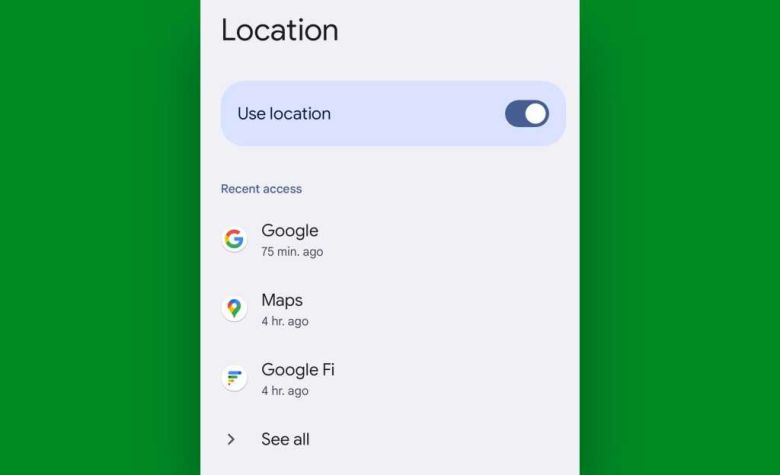 ‘위치 사용’ 토글은 구글의 내 기기 찾기 기능을 작동하는 데 중요한 기반이다. ⓒ Foundry