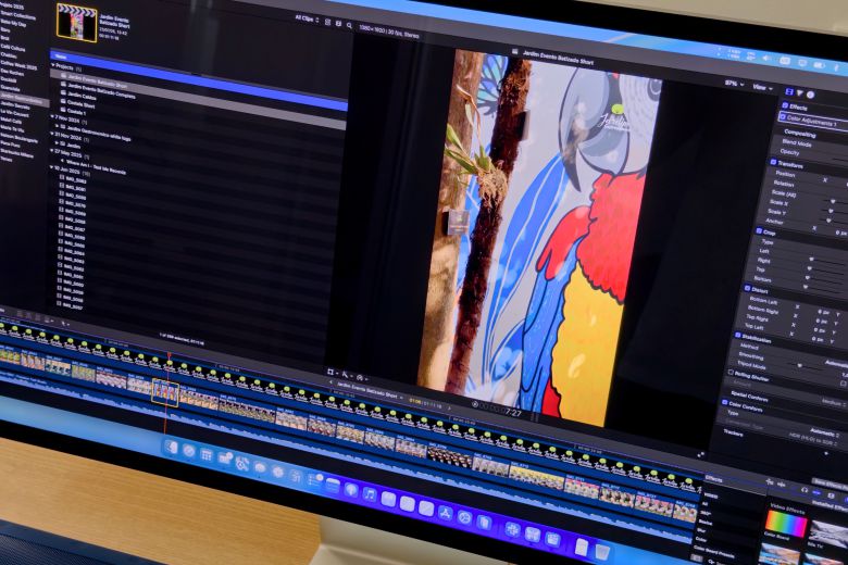 특히 5K 해상도와 27인치 크기는 파이널 컷 프로 작업에 이상적이다.Filipe Esposito/Foundry