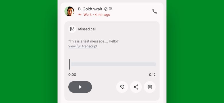 픽셀 10의 테이크 어 메시지는 현대적 음성사서함 대안에 가깝다.JR Raphael, IDG