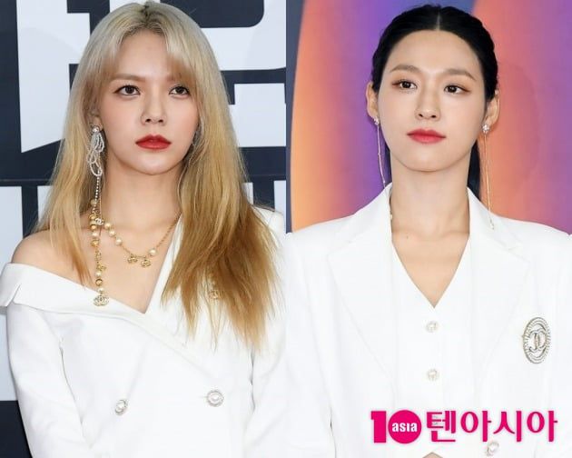 그룹 AOA 지민 (왼쪽),  설현 / 사진=텐아시아DB