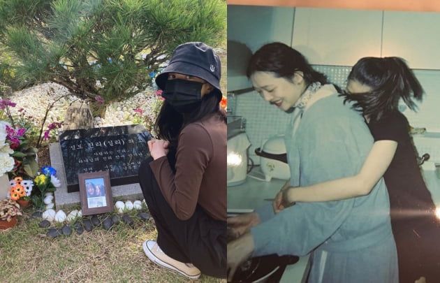 배우 김선아(왼쪽)와 故 설리와 함께 찍한 모습/ 사진= 김선아 인스타그램