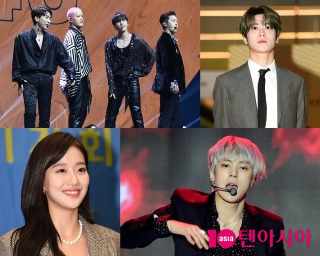 그룹 비투비포유, NCT 재현, 몬스타엑스 민혁, 에이프릴 나은(왼쪽 위부터 시계방향). 사진 = 텐아시아 사진DB