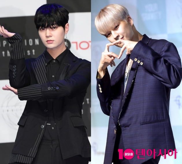 그룹 업텐션의 비토(왼쪽), 고결 / 사진=텐아시아DB