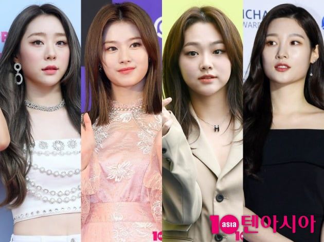 우주소녀 연정, 트와이스 사나, 구구단 미나, 정채연이 코로나19 검사를 받았다. / 사진=텐아시아DB
