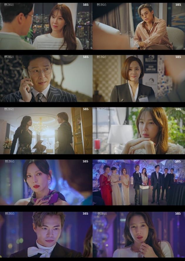 '펜트하우스' 이지아X박은석, 복수 시작 /사진=SBS 방송화면 캡처