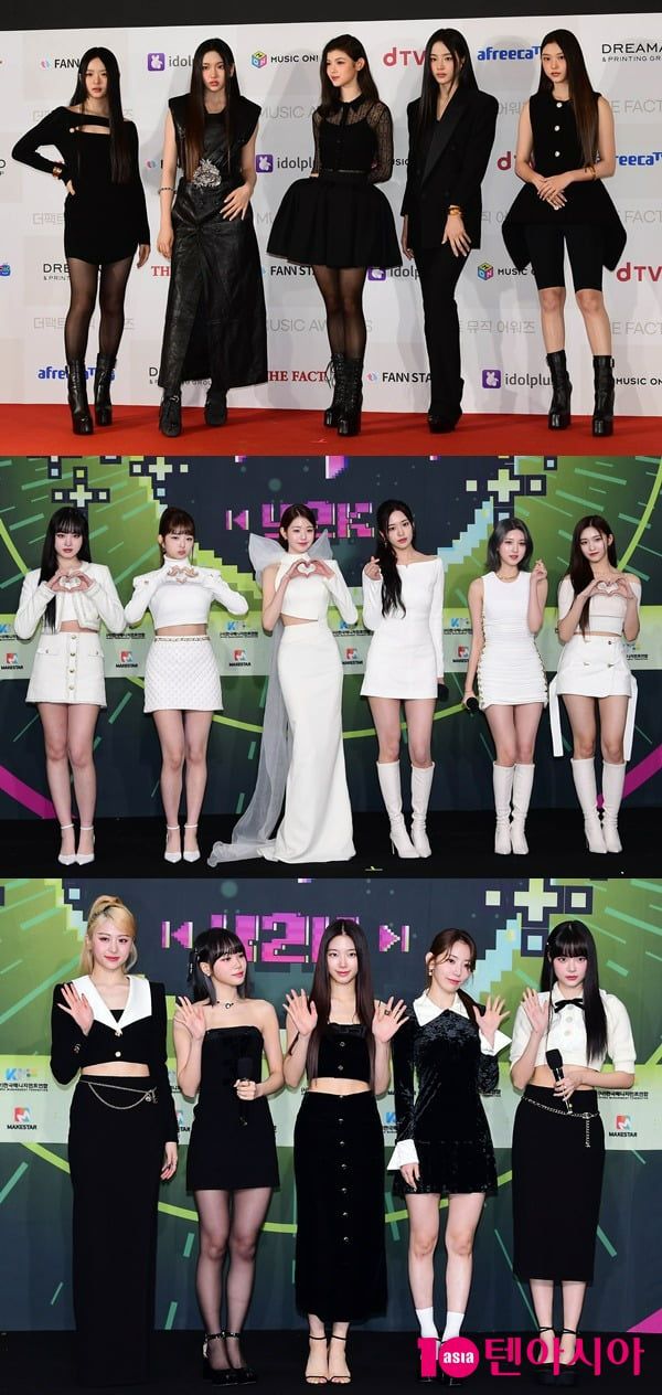 뉴진스, 아이브, 르세라핌 /사진=텐아시아 DB