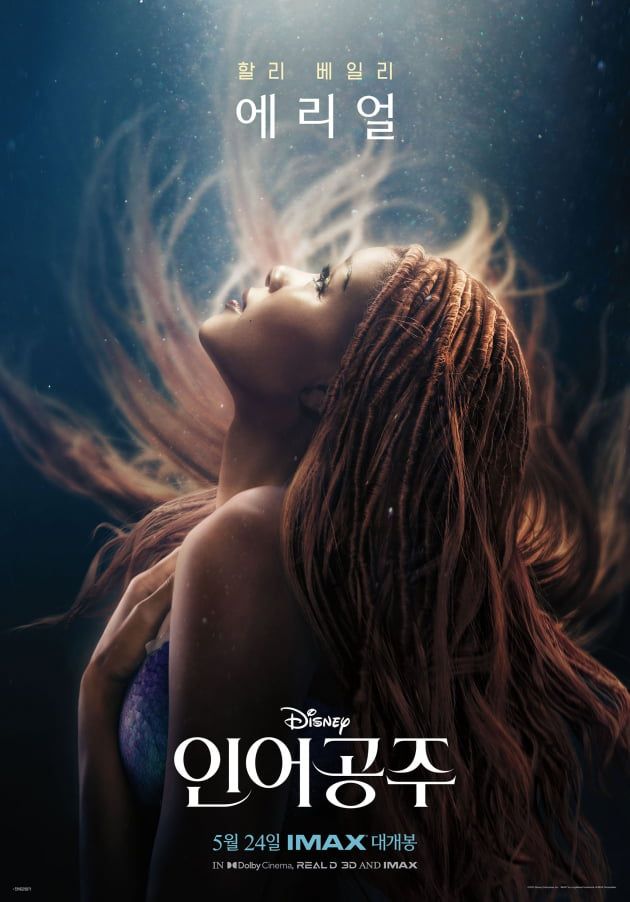 영화 '인어공주' 캐릭터 포스터/사진 = 월트디즈니코리아