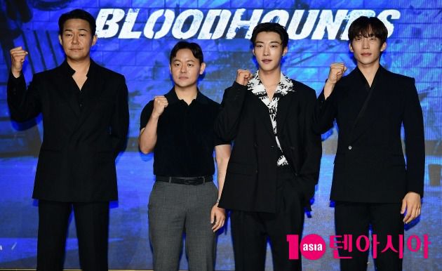 박성웅, 김주환 감독, 우도환, 이상이 /사진=조준원 기자 wizard333@