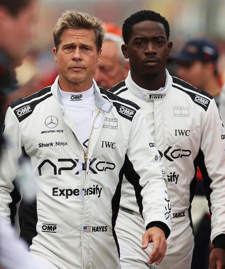 영화 '에어펙스' 현장 사진. /사진=브레드 피트 공식 인스타그램.