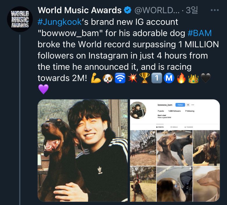 사진=WMA X(옛 트위터) 계정 캡처