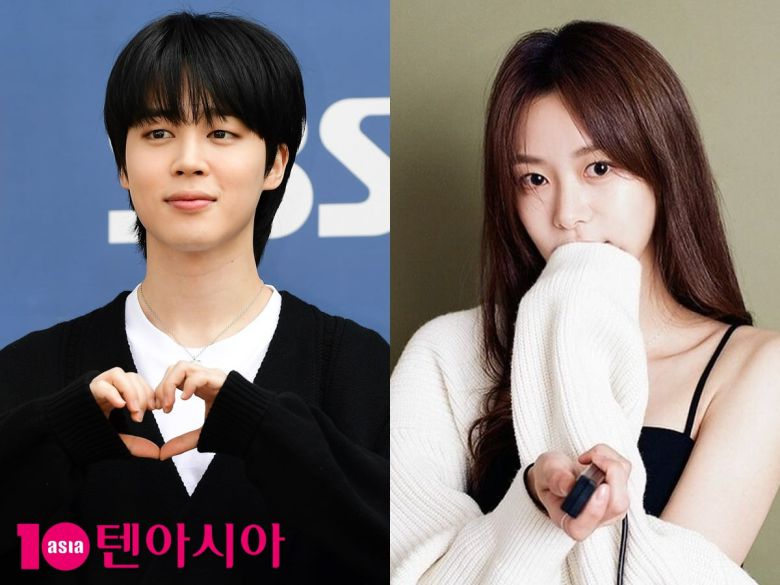 그룹 방탄소년단 지민, 배우 송다은/사진=텐아시아 사진DB, 송다은 인스타그램