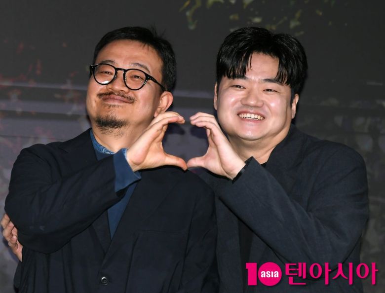 연상호 감독, 배우 신민재 / 사진=텐아시아DB