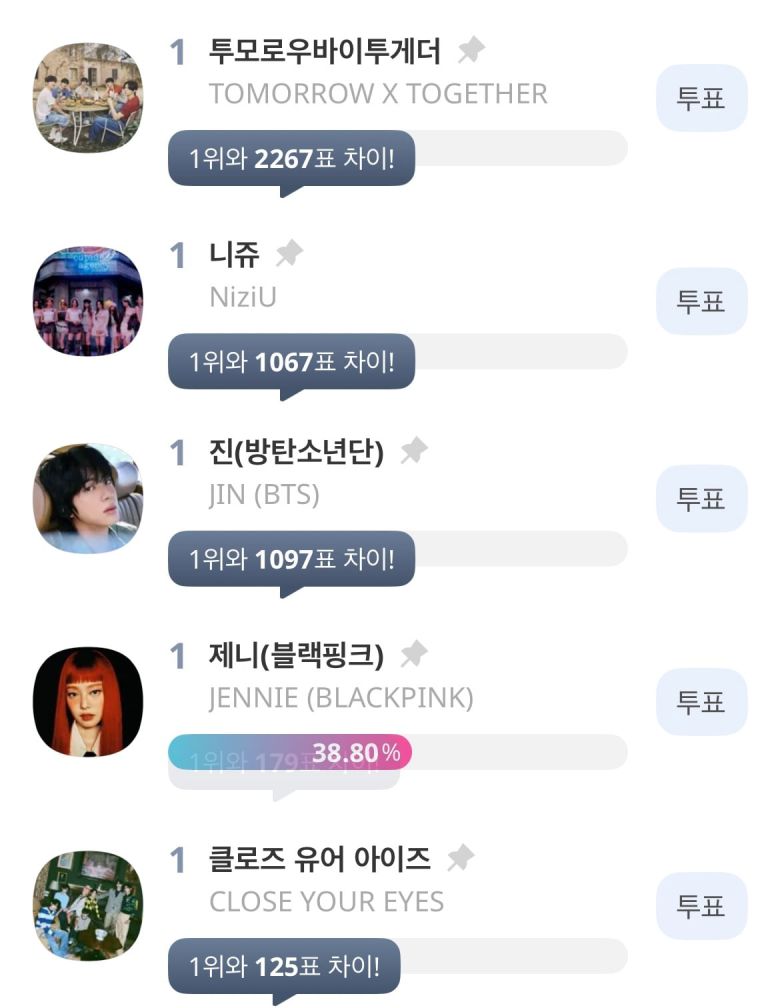 사진=아이돌챔프 애플리케이션 캡처