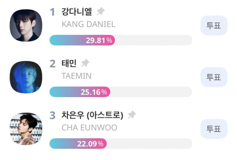 사진=아이돌챔프 애플리케이션 캡처