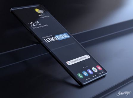 투명 디스플레이를 적용한 스마트폰 예상 렌더링 이미지(사진출처=레츠고디지털)