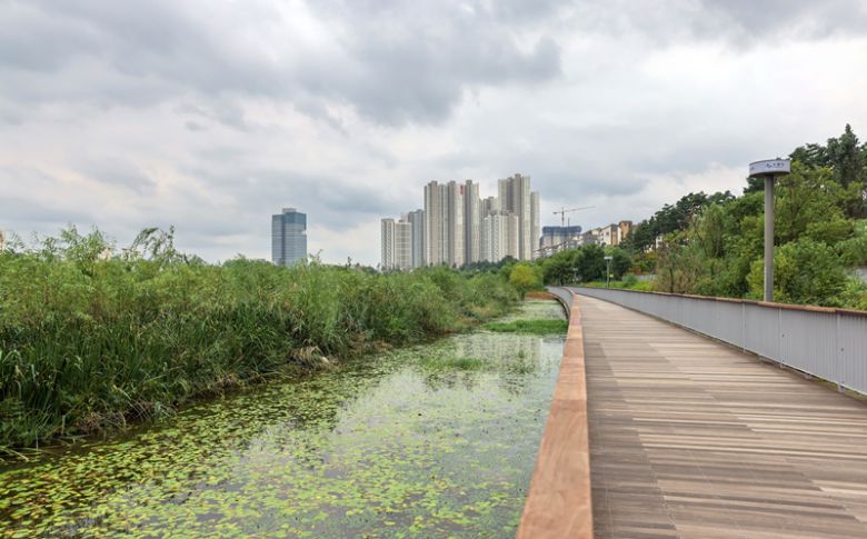 그림같은 풍경의 수원 호수공원.